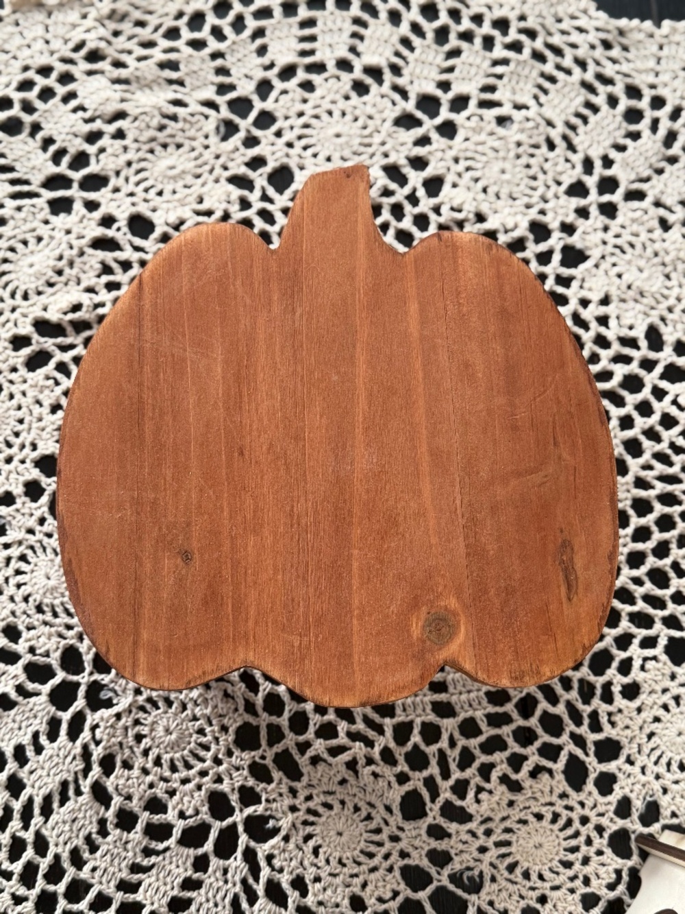 Wooden Pumpkin Shaped Riser